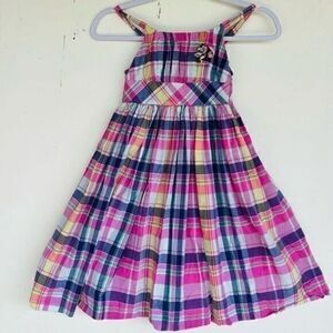 Ralph Lauren Dress Kids Girls‎ Size 6 Plaid Casual Flowy Hem